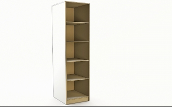 Шкаф угловой (секция с ящиками) Классика (Белый/корпус Выбеленное дерево) в Оби - ob.mebel54.com | фото