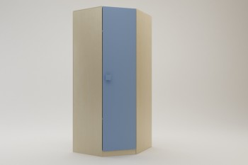 Шкаф угловой (угловая секция) Скай (Синий/корпус Клен) в Оби - ob.mebel54.com | фото