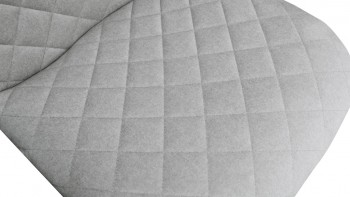 Стул «Ричи» К3 Белый/Микровелюр Jercy Silver в Оби - ob.mebel54.com | фото