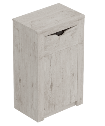 Тумба с дверцей и ящиком Соренто Дуб бонифаций/Кофе структурный матовый в Оби - ob.mebel54.com | фото