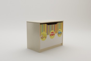 Ящик для игрушек Клаксон (Бежевый/корпус Клен) в Оби - ob.mebel54.com | фото