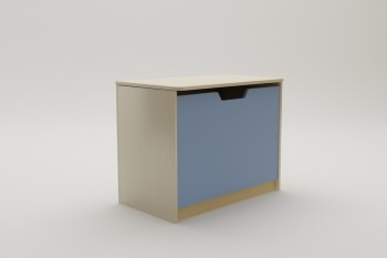 Ящик для игрушек Скай (Синий/корпус Клен) в Оби - ob.mebel54.com | фото