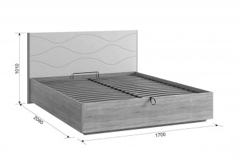 Зара Кровать 1.6 Люкс дуб сонома/белый в Оби - ob.mebel54.com | фото