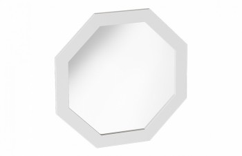 Зеркало навесное Калгари Белый матовый в Оби - ob.mebel54.com | фото